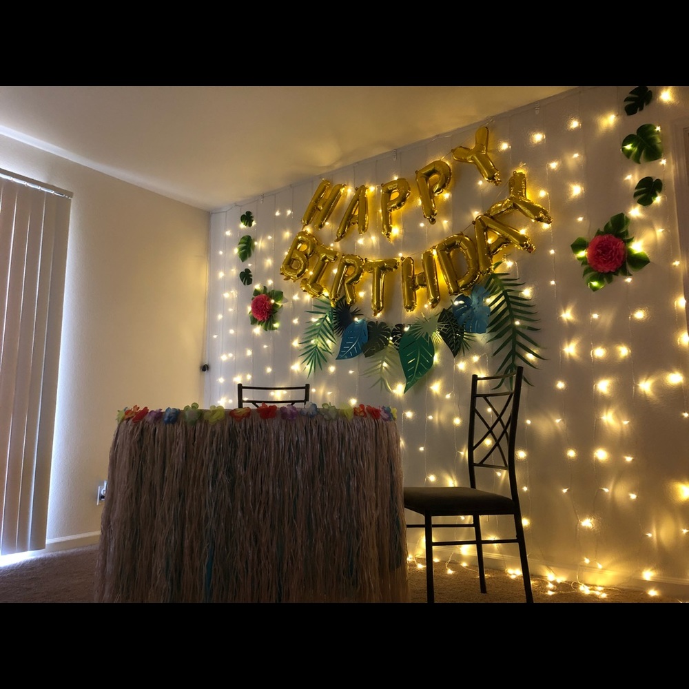 Hawaiian Luau Table Skirt